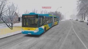 OMSI 2 Irisbus Citelis 18M CNG v hustom snežení